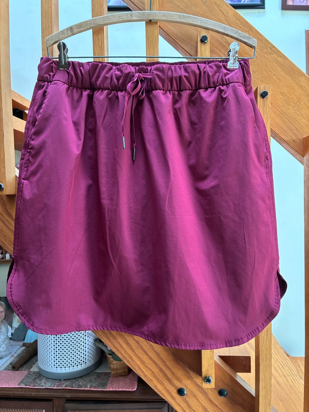 Women’s Athletic Casual Drawstring Skort in Deep Berry 14/16